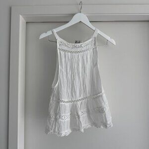 Free People - Constant Crush White Button Tank